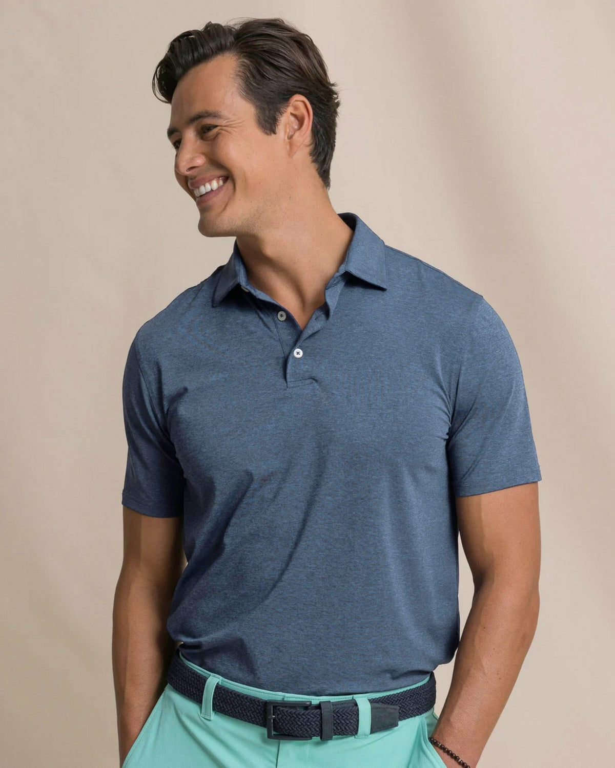 Coastal Breeze® Heather Performance Polo | Southern Tide Men