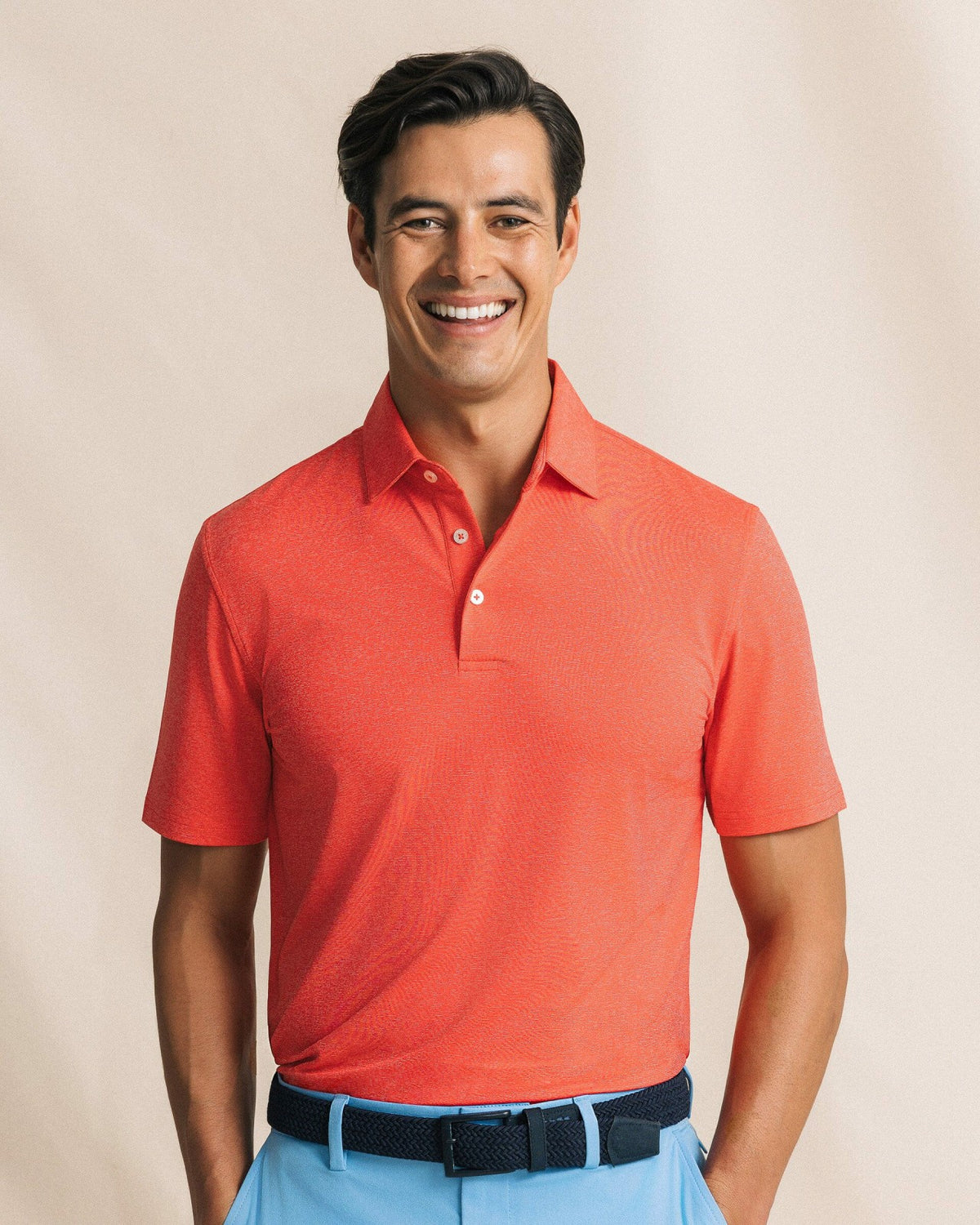 Coastal Breeze® Heather Performance Polo | Southern Tide Men