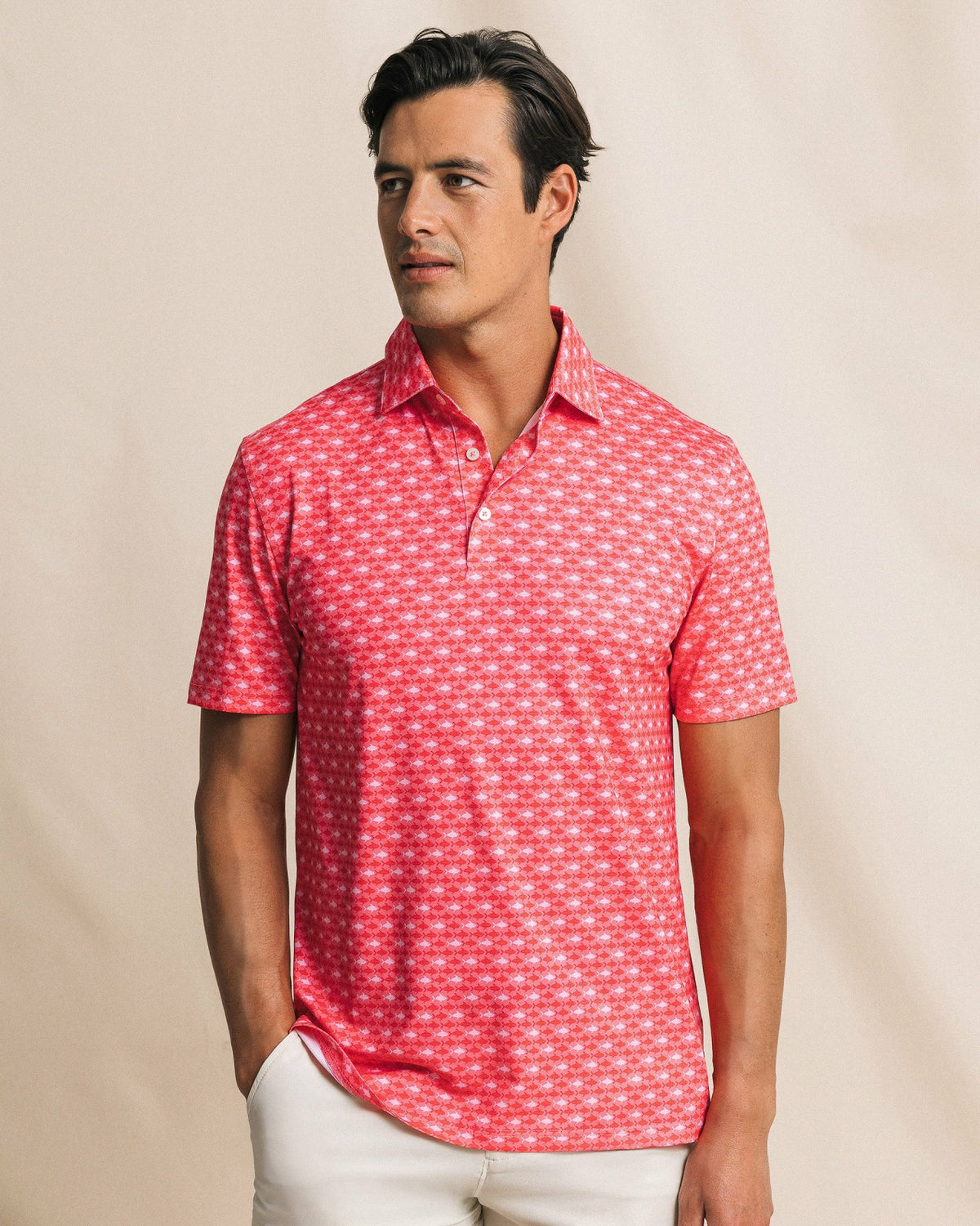 Driver Fintastic Frenzy Printed Polo | Southern Tide Men
