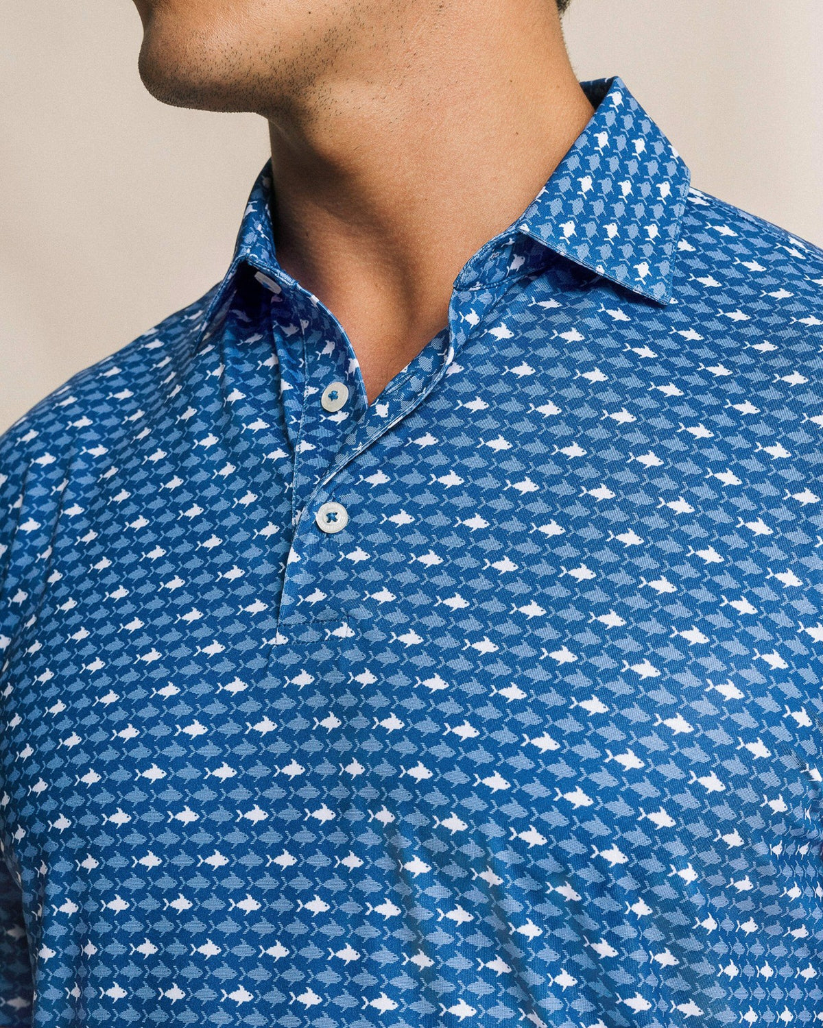 Driver Fintastic Frenzy Printed Polo | Southern Tide Men