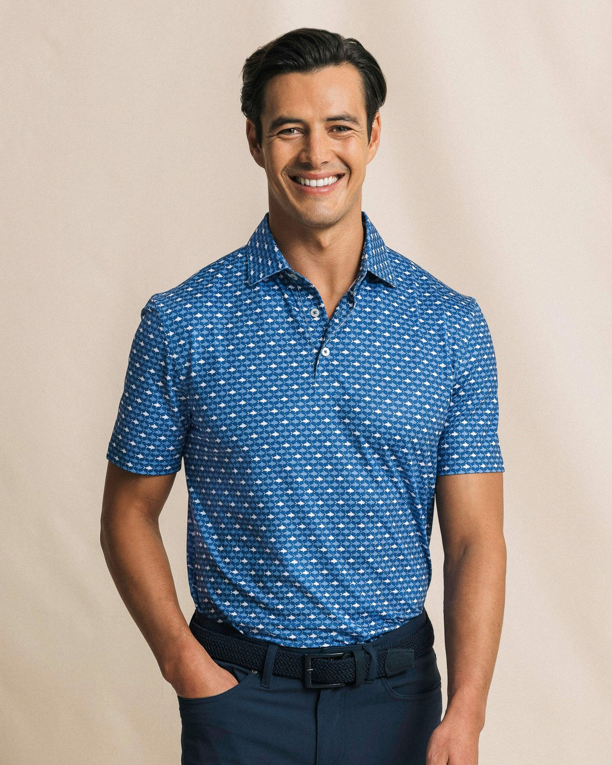 Driver Fintastic Frenzy Printed Polo | Southern Tide Men