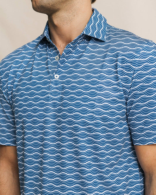 Driver Ocean Echo Printed Polo | Southern Tide Men