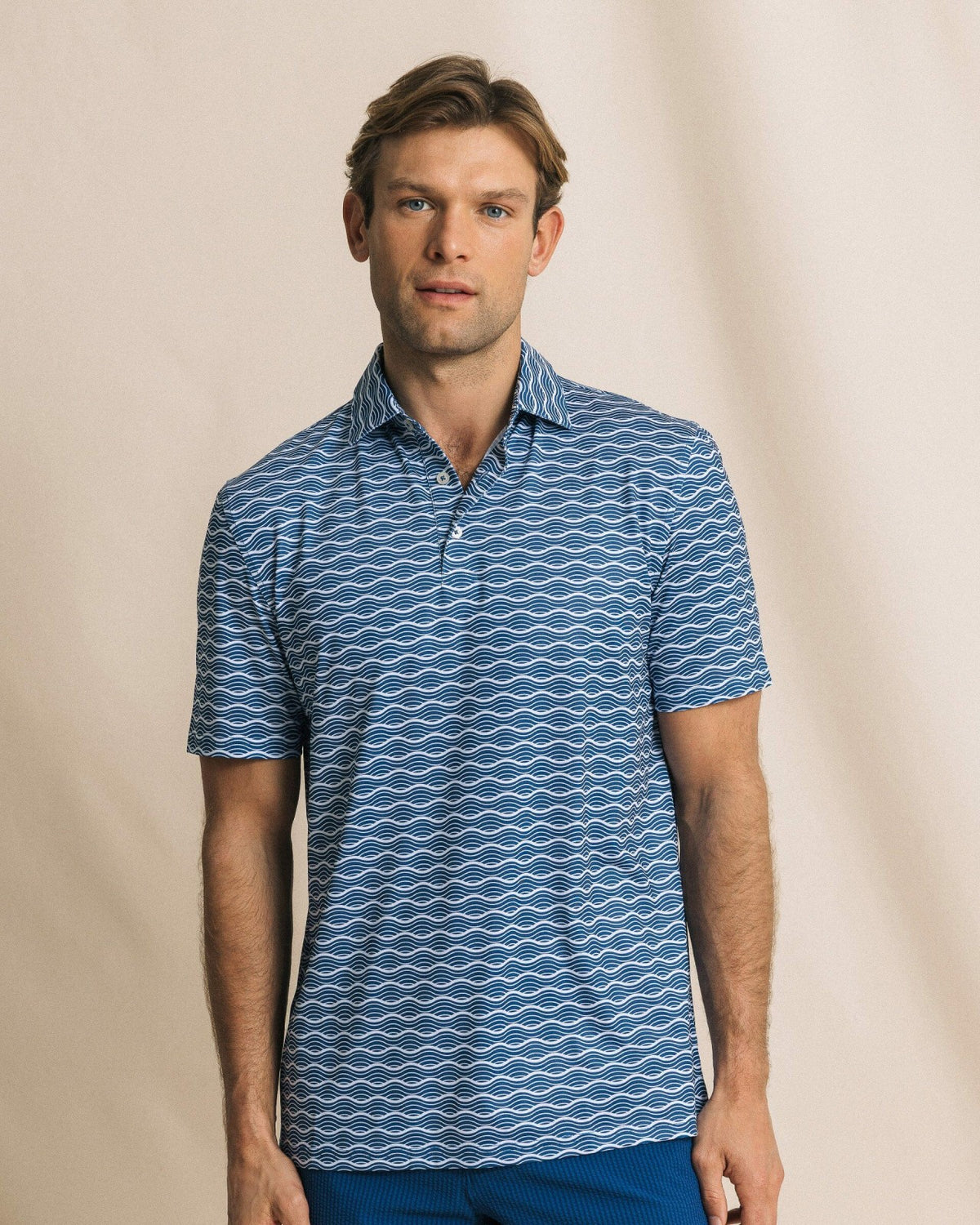 Driver Ocean Echo Printed Polo | Southern Tide Men