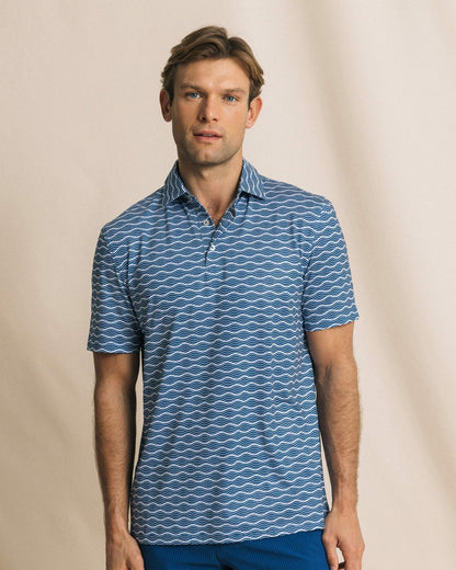 Driver Ocean Echo Printed Polo | Southern Tide Men