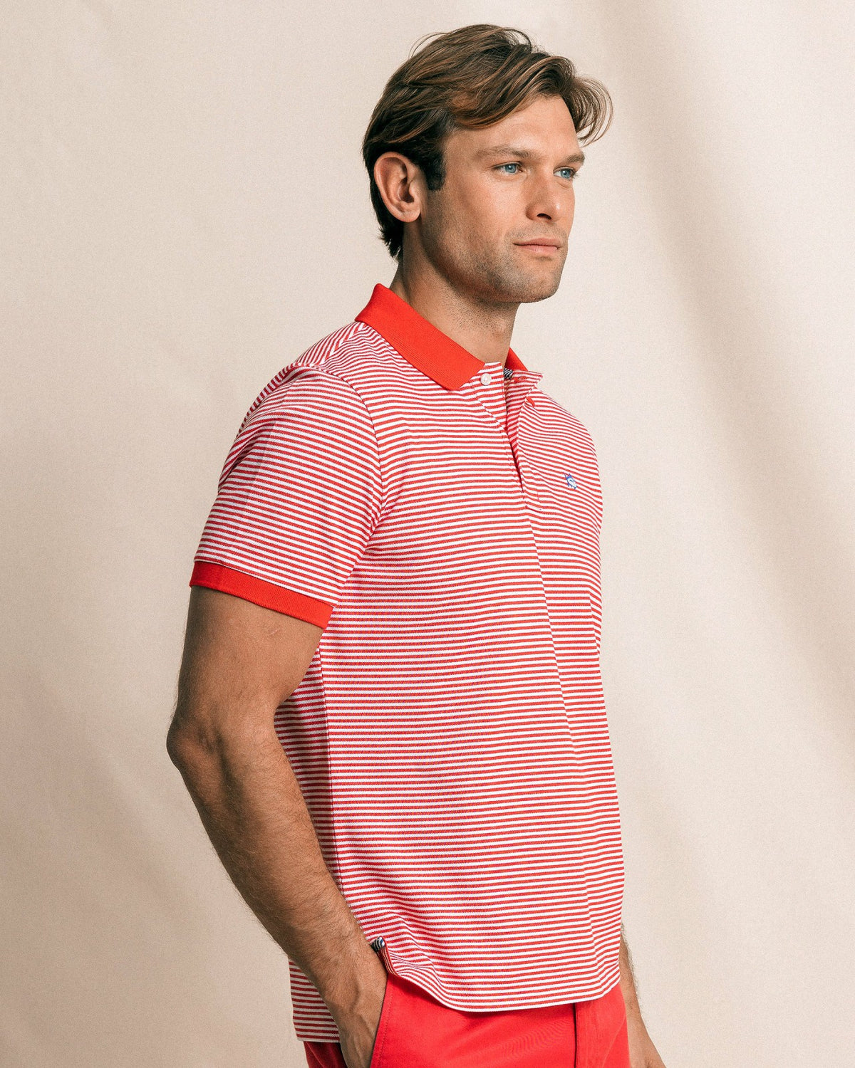 Striped Skipjack Polo | Southern Tide Men
