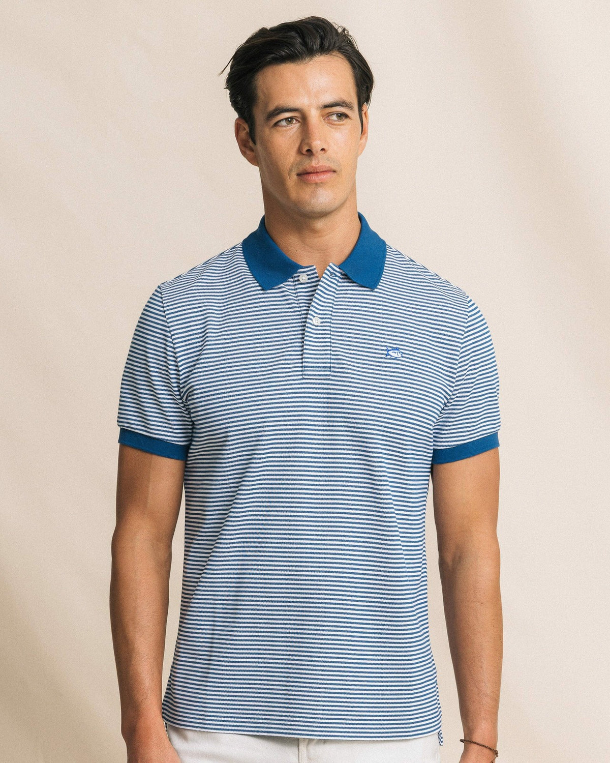 Striped Skipjack Polo | Southern Tide Men