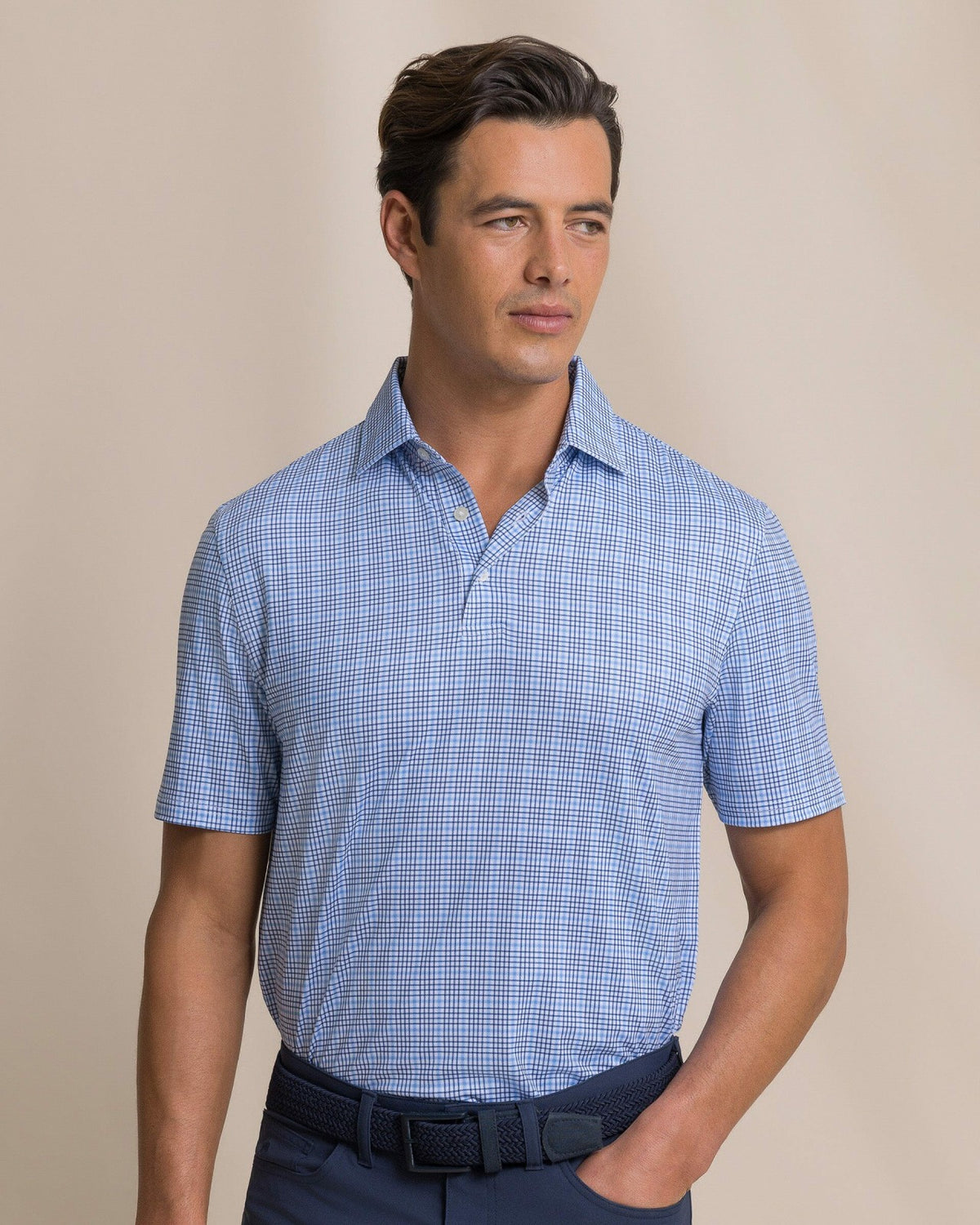 Driver Surfside Retreat Plaid Polo | Southern Tide Men