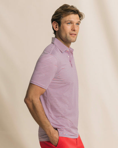 Pelican Landing Stripe Performance Polo | Southern Tide Men