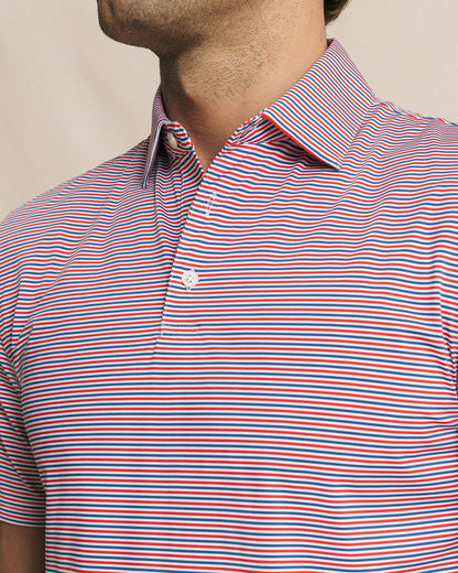 Pelican Landing Stripe Performance Polo | Southern Tide Men