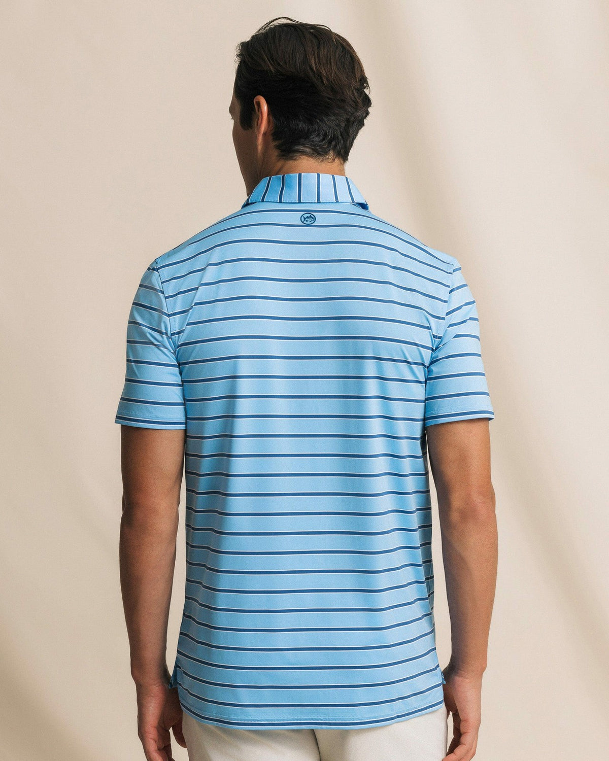 Moonlight Bay Stripe Performance Polo | Southern Tide Men
