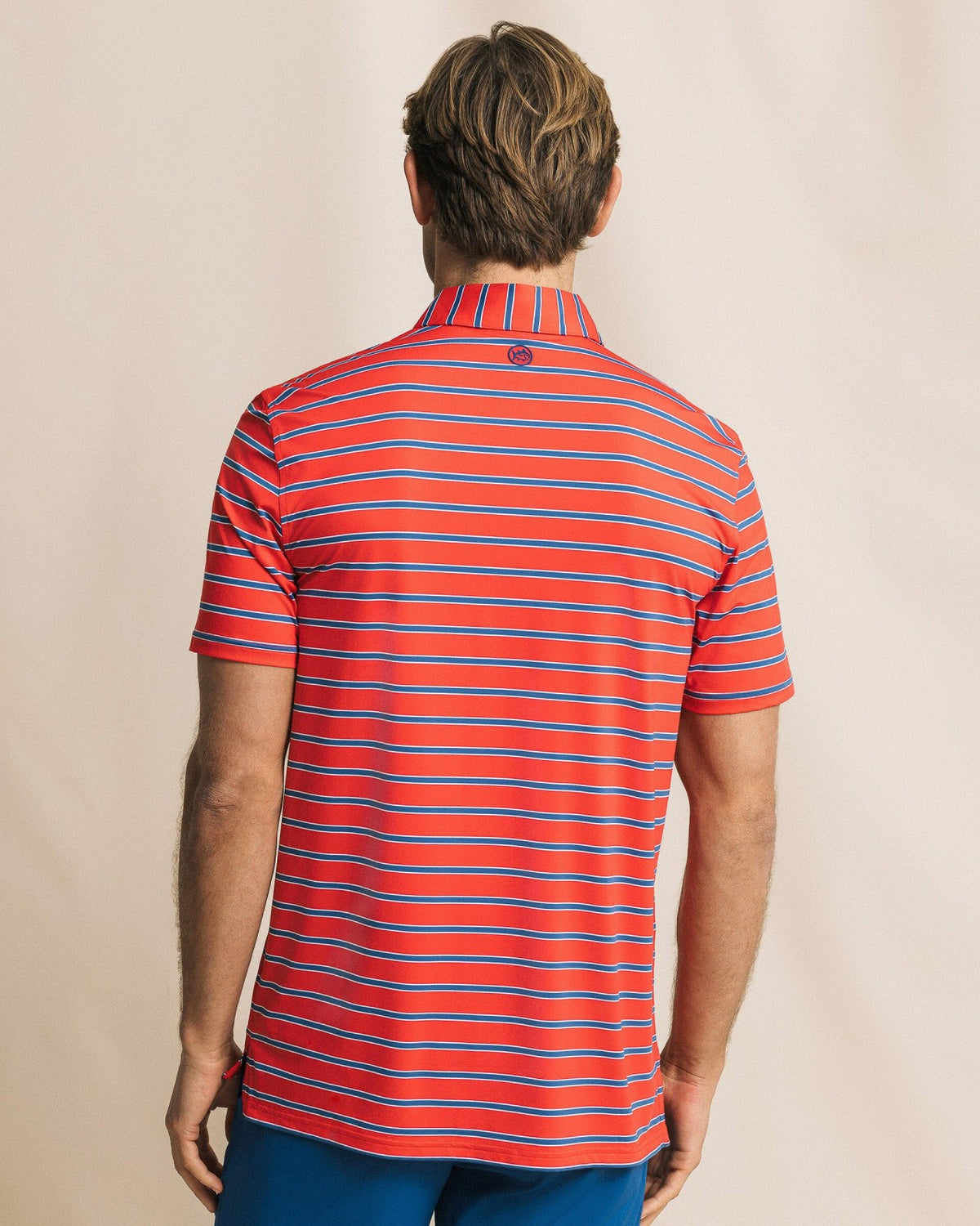 Moonlight Bay Stripe Performance Polo | Southern Tide Men