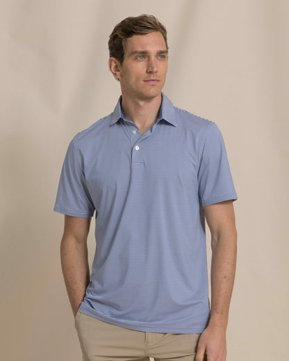 Meadowbrook Stripe Performance Polo | Southern Tide Men