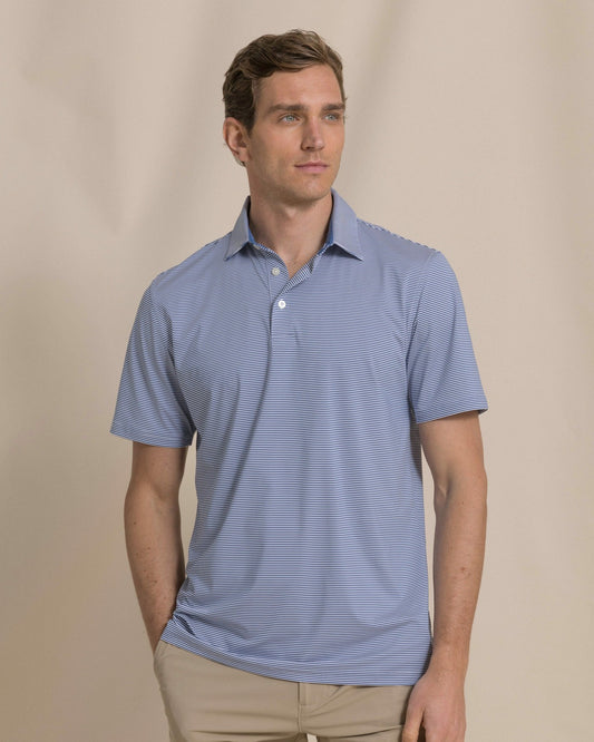 Meadowbrook Stripe Performance Polo | Southern Tide Men