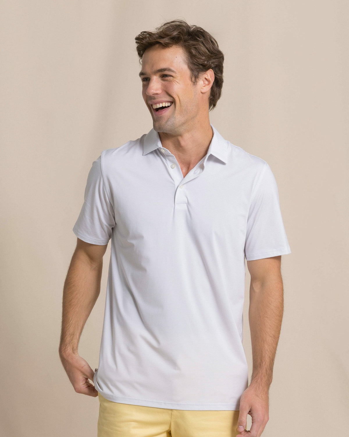Meadowbrook Stripe Performance Polo | Southern Tide Men