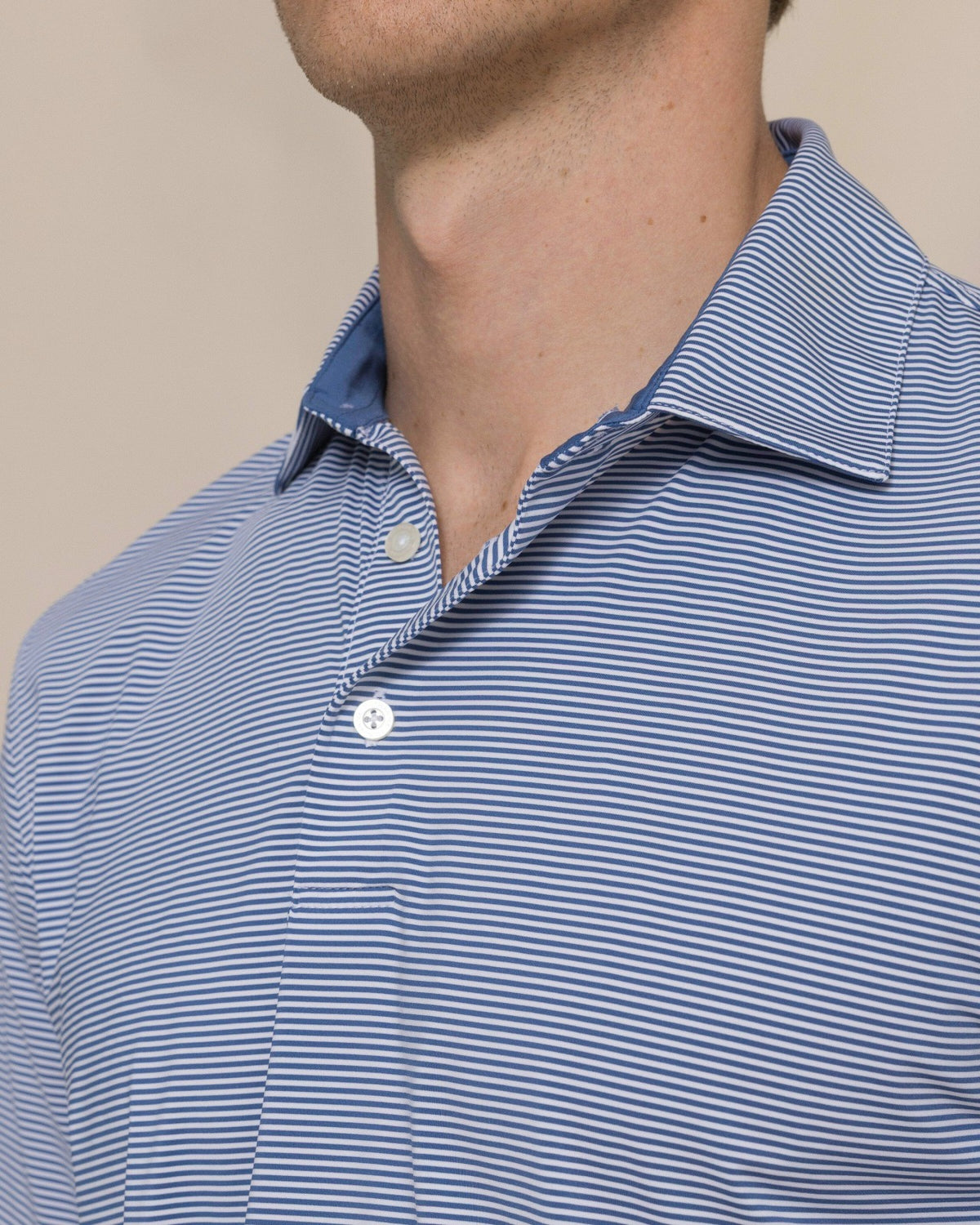 Meadowbrook Stripe Performance Polo | Southern Tide Men