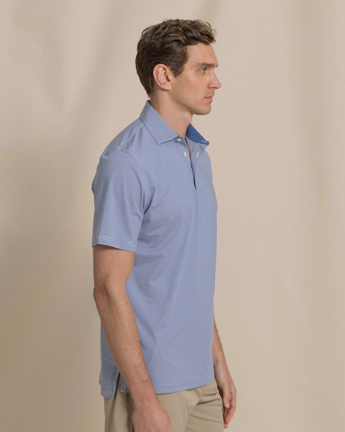 Meadowbrook Stripe Performance Polo | Southern Tide Men
