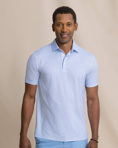 Driver Island View Gingham Printed Polo | Southern Tide Men