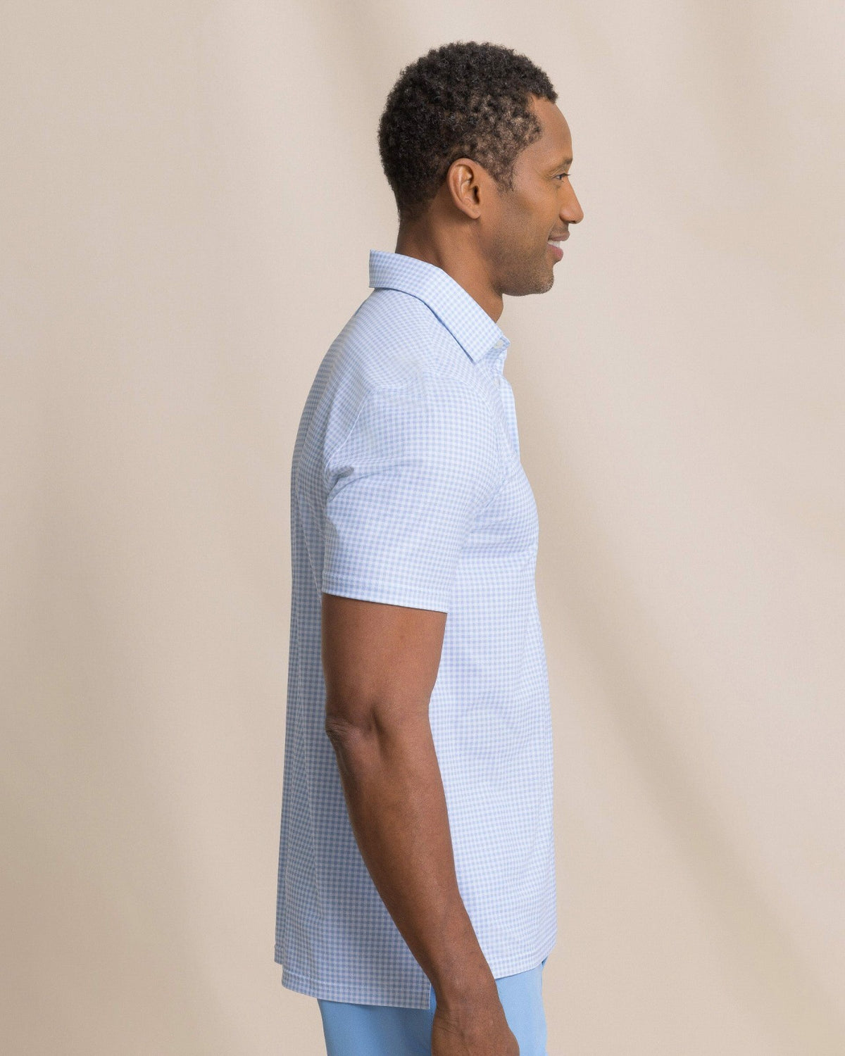 Driver Island View Gingham Printed Polo | Southern Tide Men