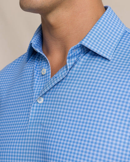 Driver Island View Gingham Printed Polo | Southern Tide Men