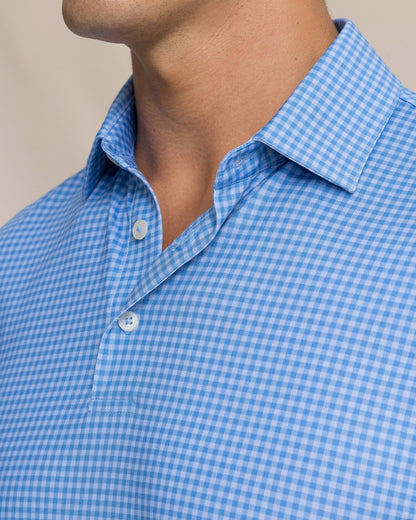 Driver Island View Gingham Printed Polo | Southern Tide Men