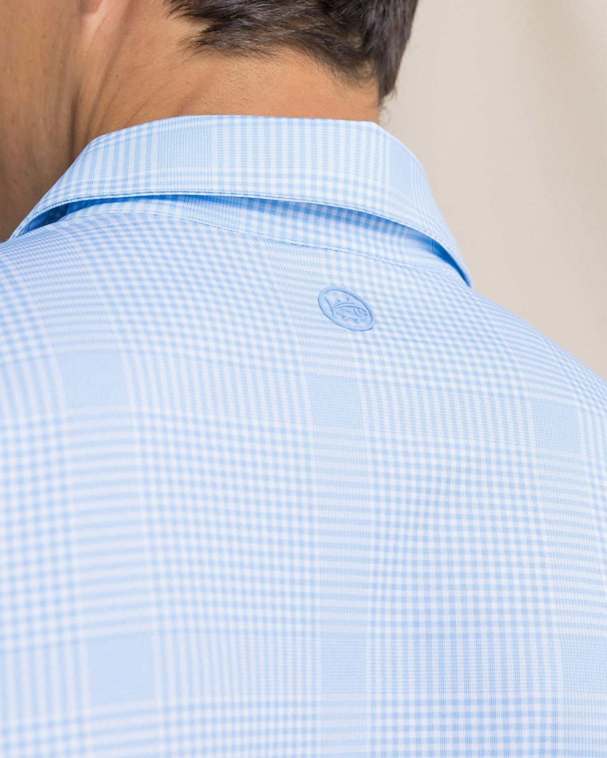 Driver Coral Key Plaid Printed Polo | Southern Tide Men