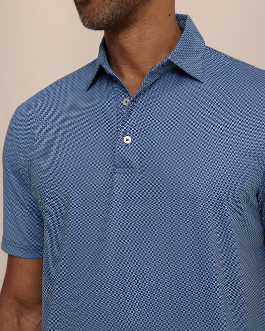 Driver Coastal Geo Printed Polo | Southern Tide Men
