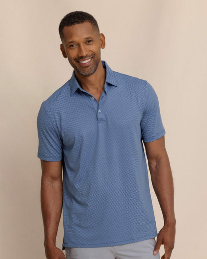 Driver Coastal Geo Printed Polo | Southern Tide Men