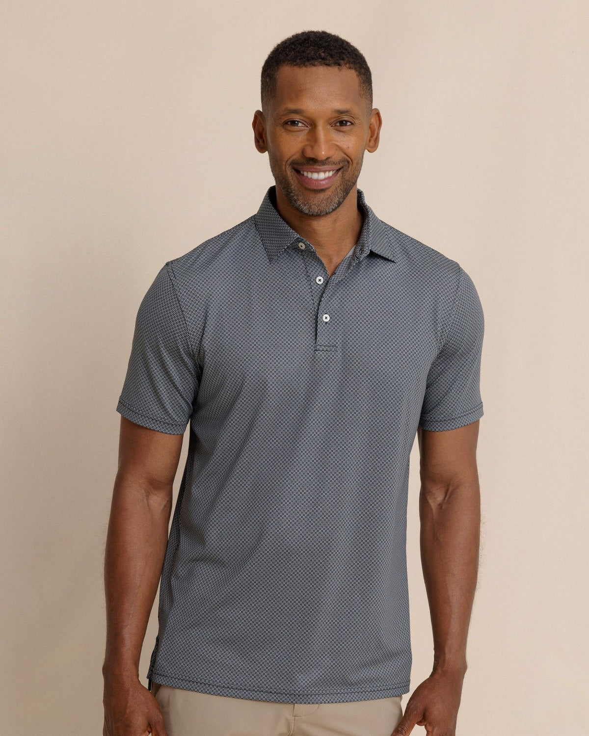 Driver Coastal Geo Printed Polo | Southern Tide Men