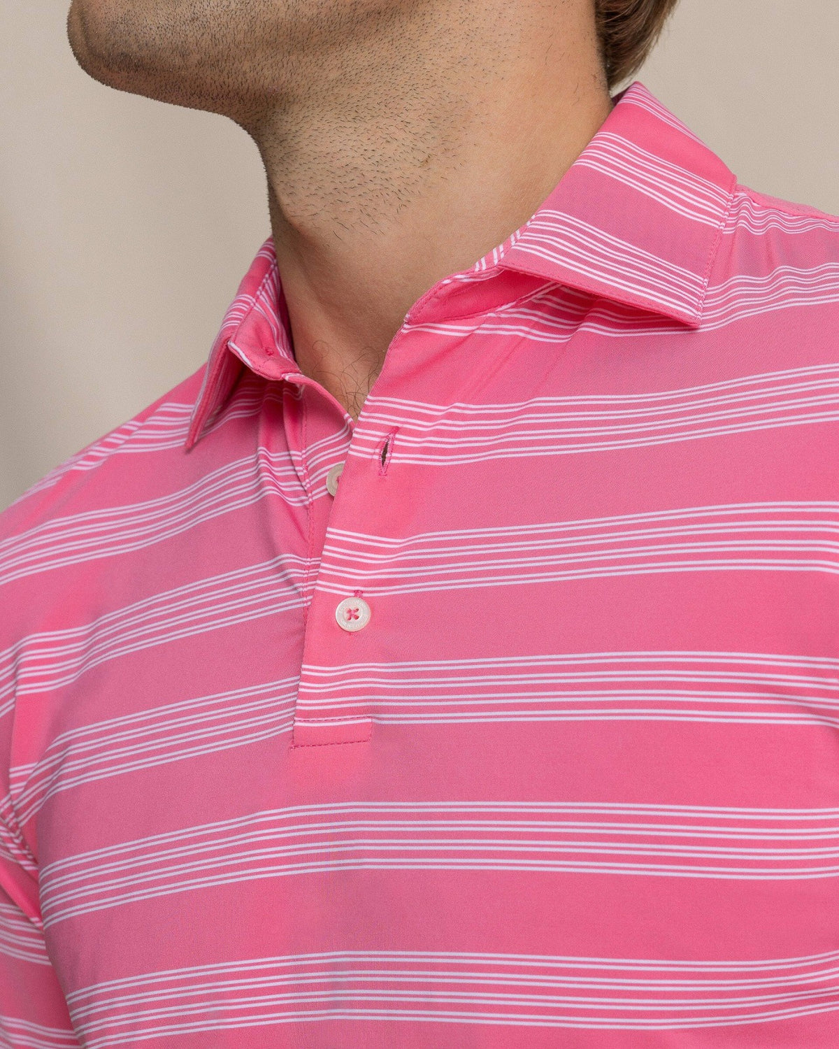 Dune Crest Stripe Performance Polo | Southern Tide Men