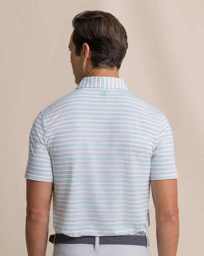 Water Way Stripe Performance Polo | Southern Tide Men|Sale