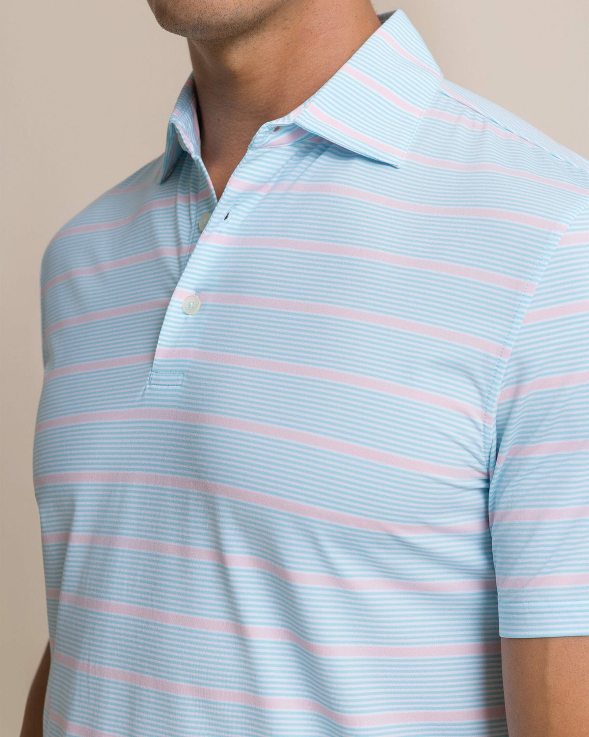 Core Sound Stripe Performance Polo | Southern Tide Men|Sale