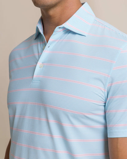 Core Sound Stripe Performance Polo | Southern Tide Men|Sale