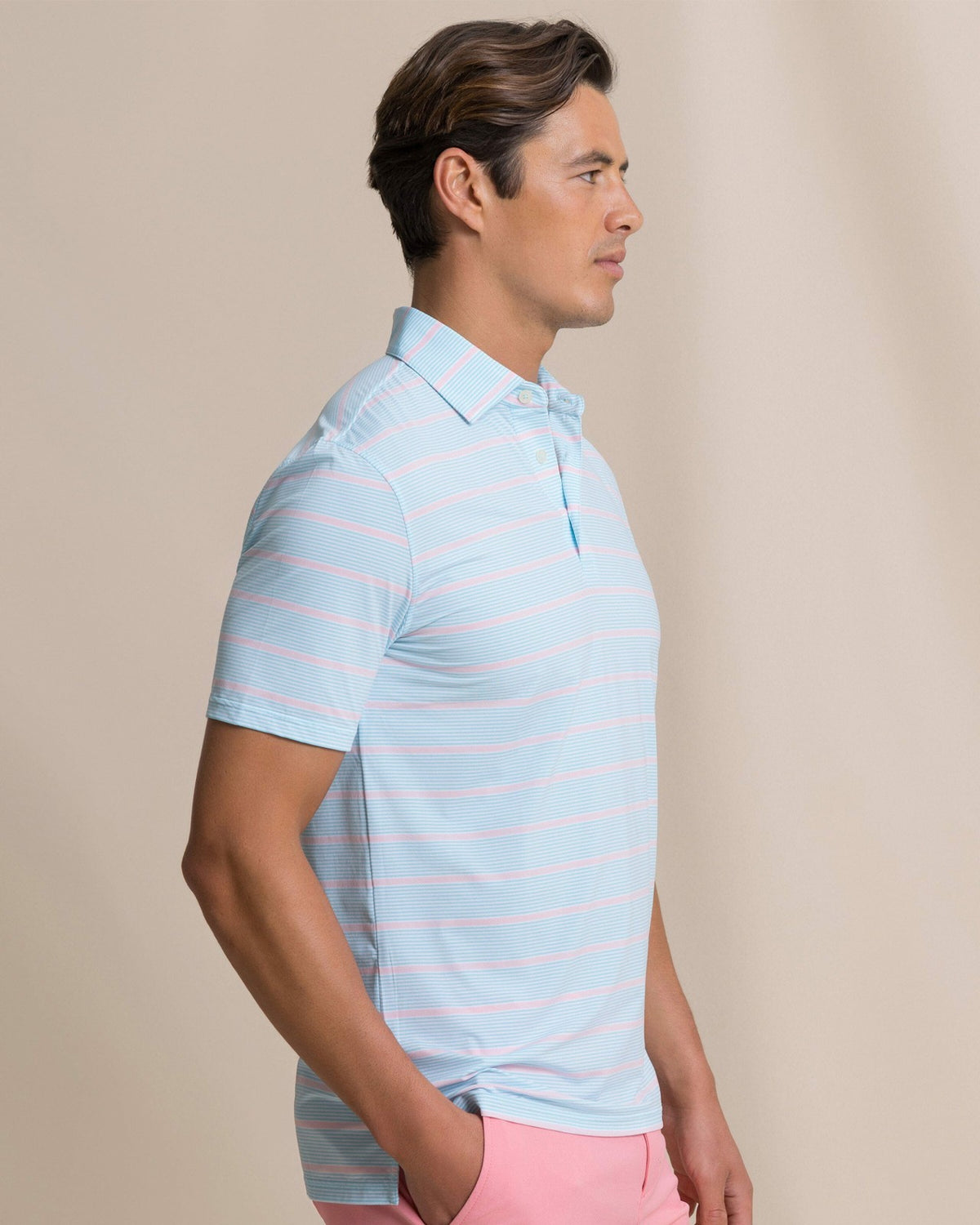 Core Sound Stripe Performance Polo | Southern Tide Men|Sale