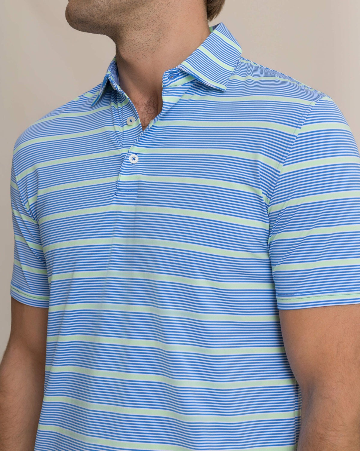 Core Sound Stripe Performance Polo | Southern Tide Men|Sale