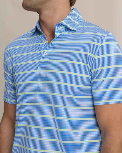 Core Sound Stripe Performance Polo | Southern Tide Men|Sale