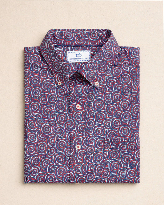 Fireworks Short Sleeve Sport Shirt | Southern Tide Men