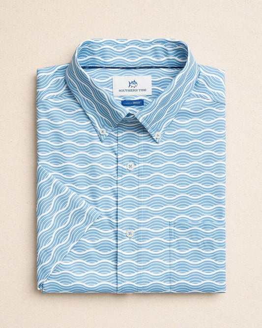 Ocean Echo Short Sleeve Sport Shirt | Southern Tide Men