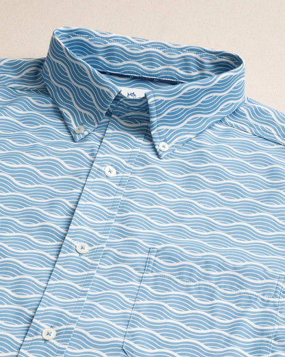 Ocean Echo Short Sleeve Sport Shirt | Southern Tide Men