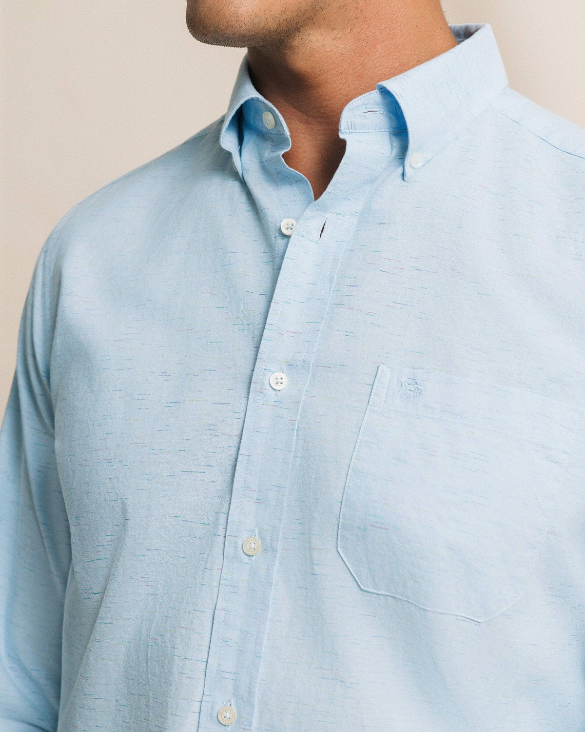 Ocean Mist Slub Sport Shirt | Southern Tide Men