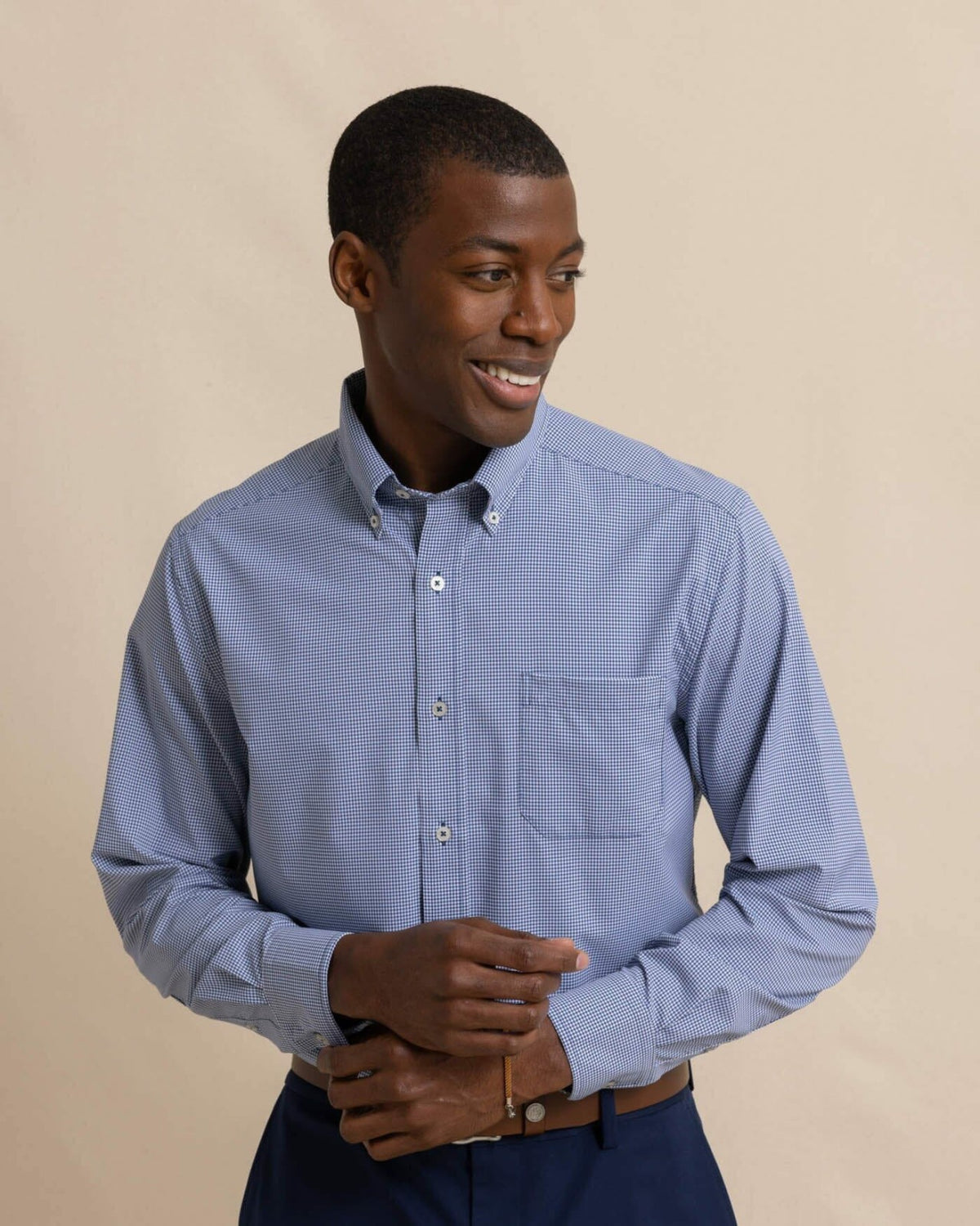Micro Gingham brrr°® Intercoastal Sport Shirt | Southern Tide Men