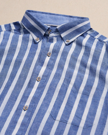 Seamark Stripe Short Sleeve Sport Shirt | Southern Tide Men