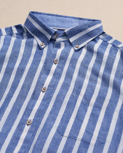 Seamark Stripe Short Sleeve Sport Shirt | Southern Tide Men
