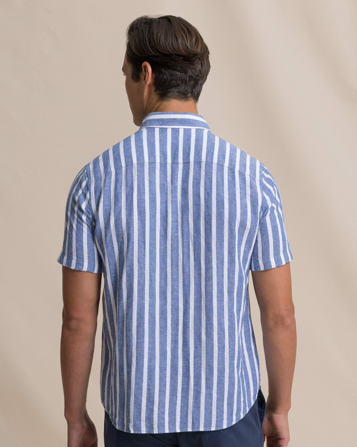 Seamark Stripe Short Sleeve Sport Shirt | Southern Tide Men