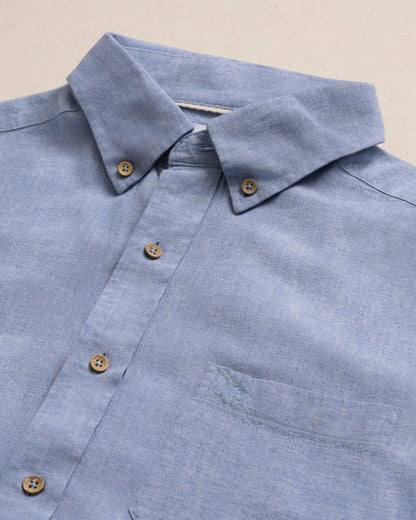Sunset Ridge Linen Rayon Solid Sport Shirt | Southern Tide Men