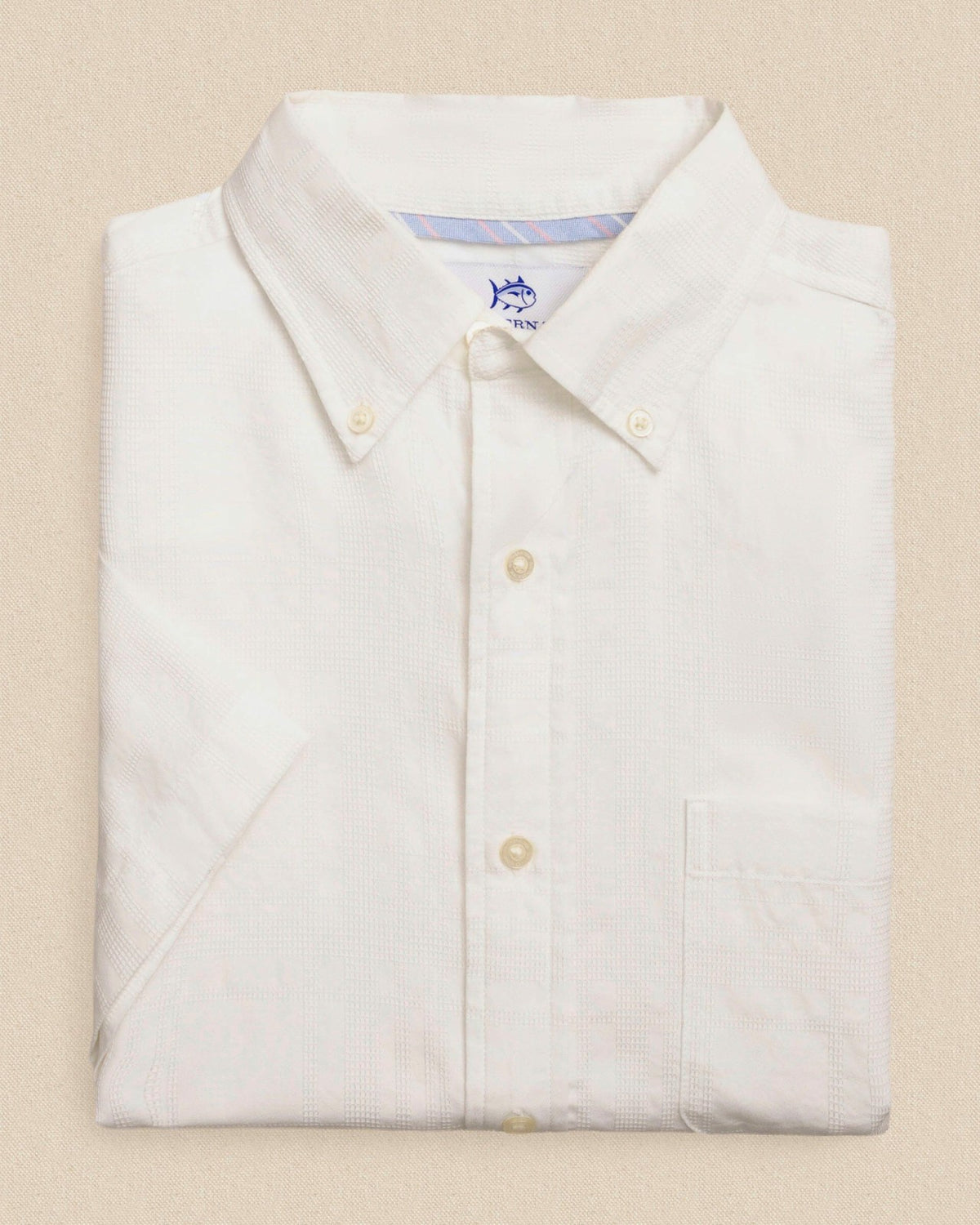 Fort Fisher Textured Short Sleeve Sport Shirt | Southern Tide Men