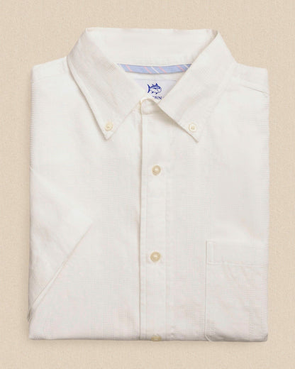 Fort Fisher Textured Short Sleeve Sport Shirt | Southern Tide Men