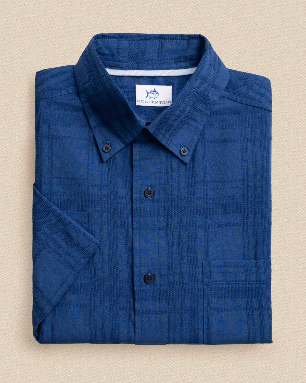 Fort Fisher Textured Short Sleeve Sport Shirt | Southern Tide Men
