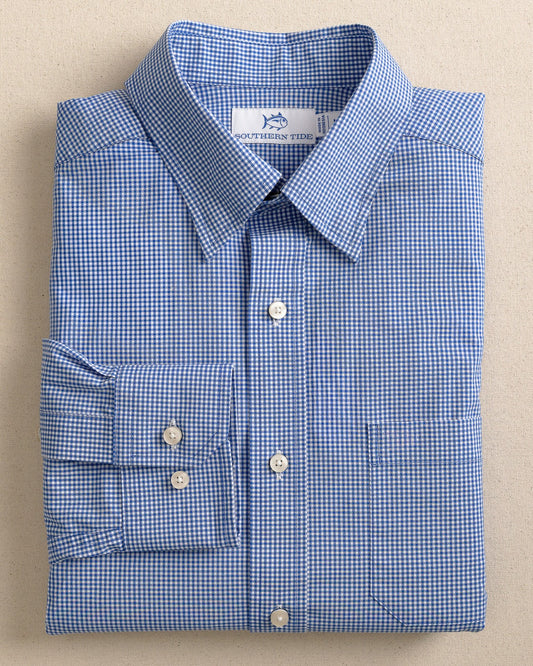 Charleston Parkwood Micro-Gingham Shirt | Southern Tide Men