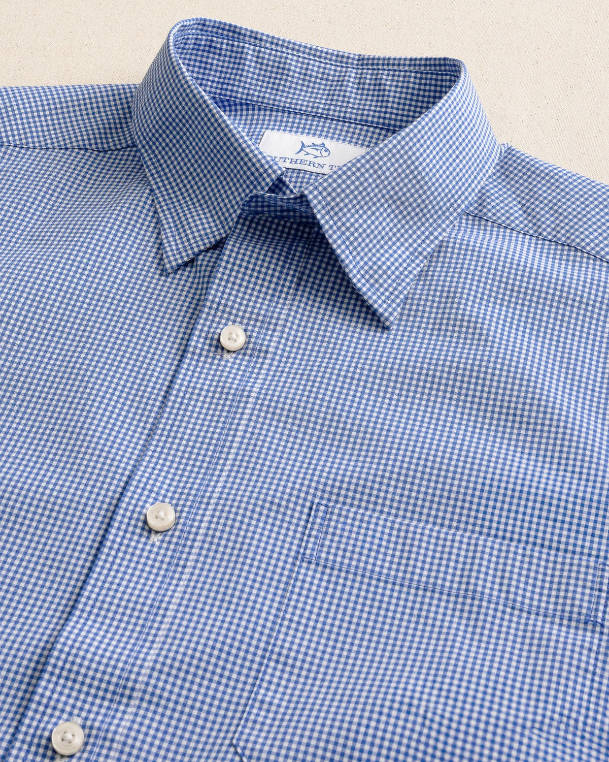Charleston Parkwood Micro-Gingham Shirt | Southern Tide Men