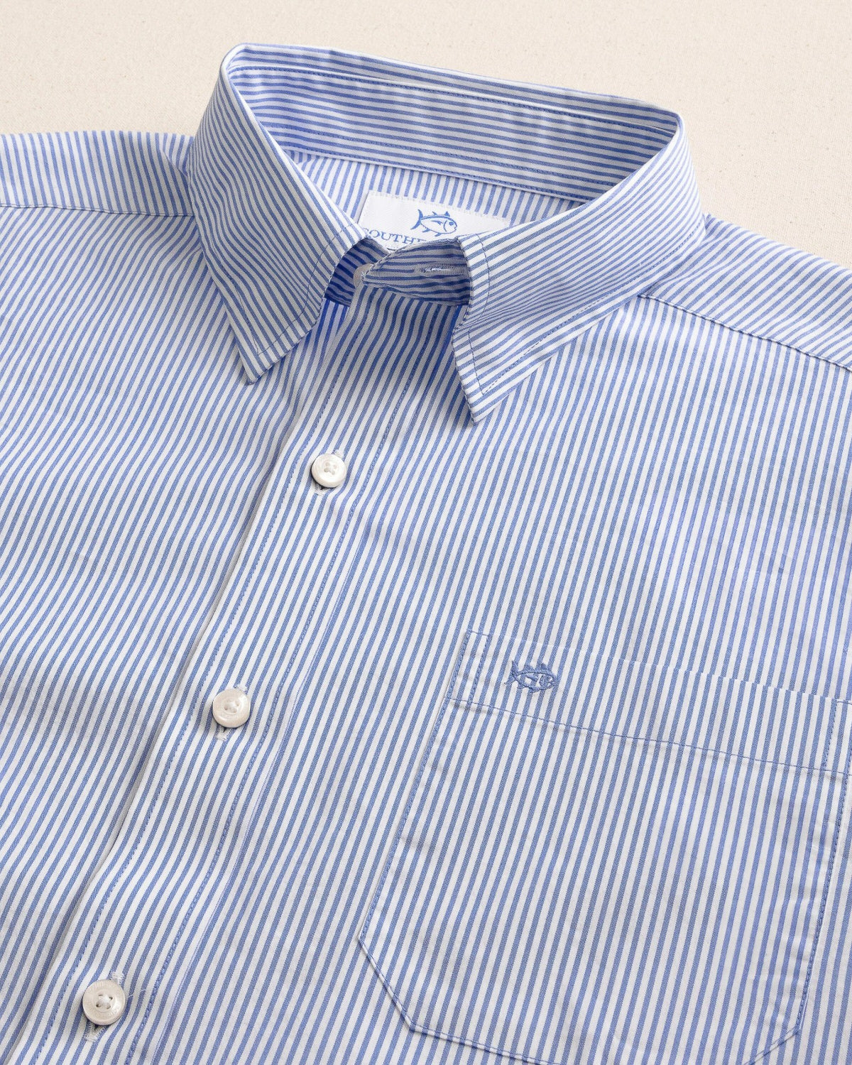 Charleston Granby Stripe Embroidered Sport Shirt | Southern Tide Men